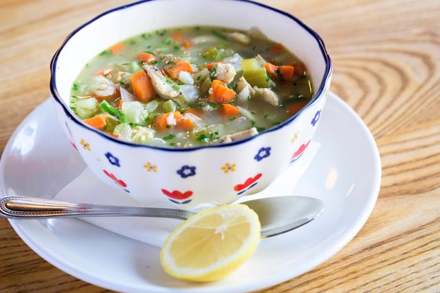 Chicken + Rice Soup.
