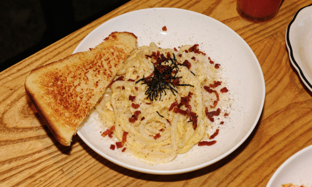 Udon Carbonara.