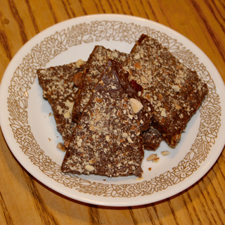 Plate of Mom's Toffee