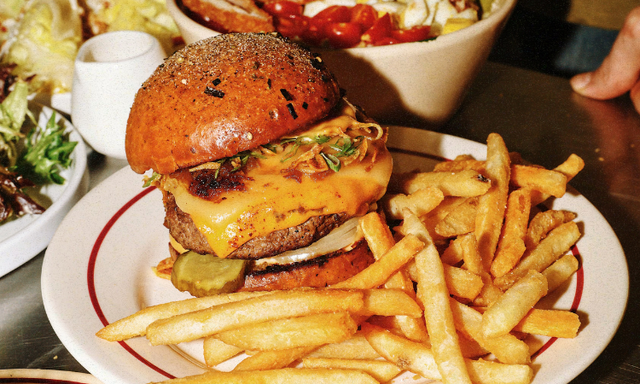 George's Jumbo Juicy Burger.