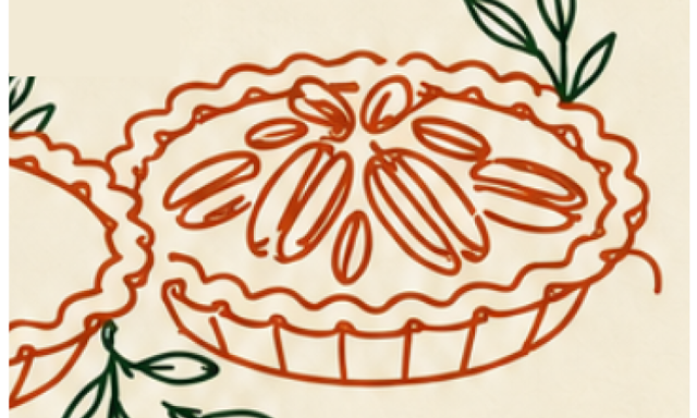 Black Sesame Pecan Pie.